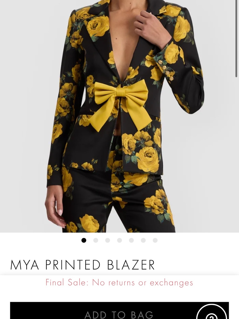 Alice + Olivia MYA PRINTED BLAZER - Picture 5 of 5
